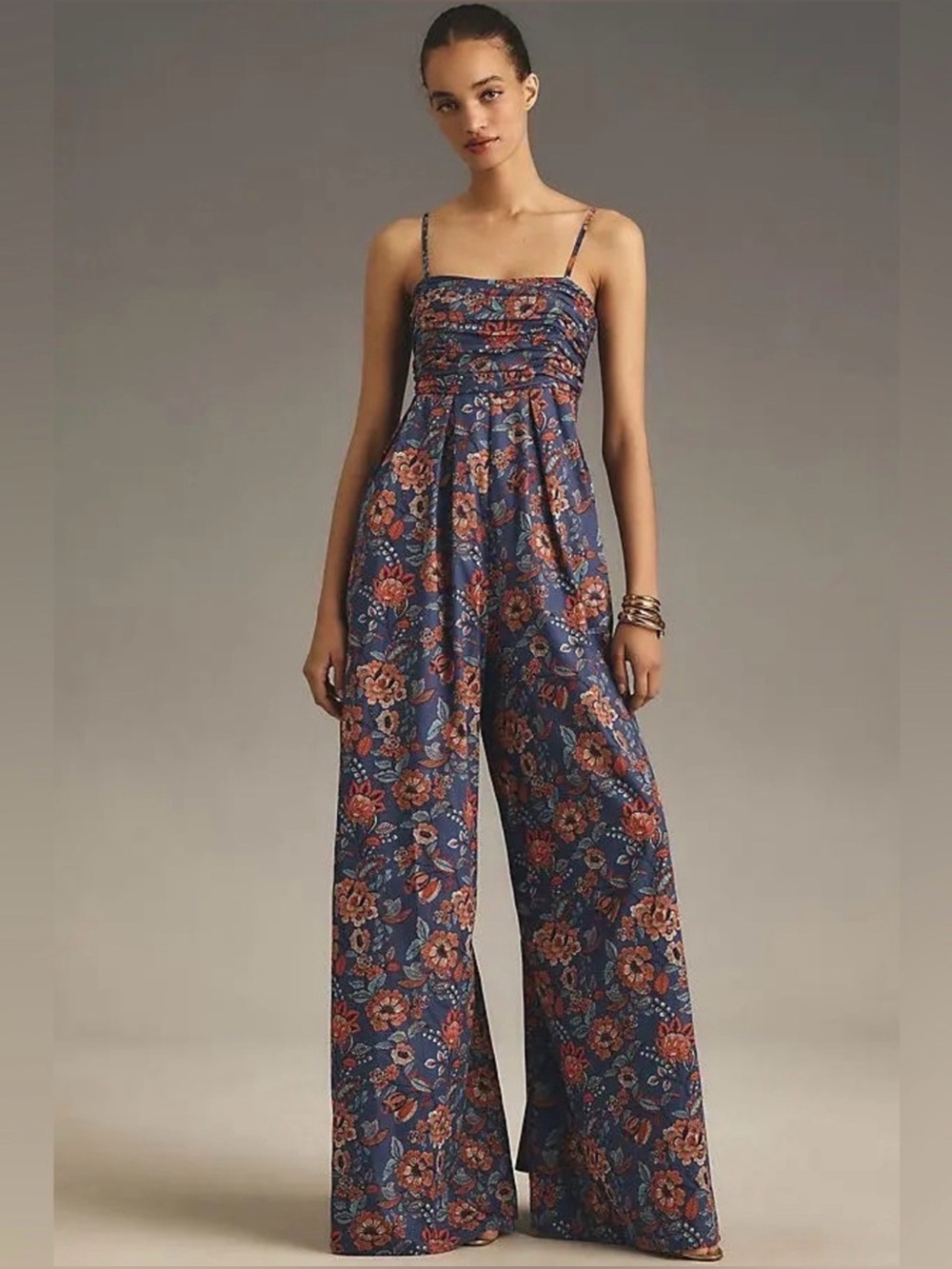 HUTCH the Mabel Floral Wide-Leg Jumpsuit size XS